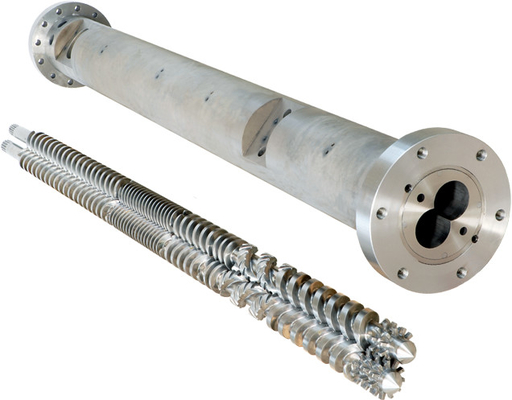 Baril bimétallique de vis d'extrudeuse avec le support de haute performance