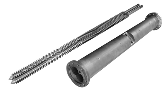 Baril bimétallique de vis d'extrudeuse avec le support de haute performance