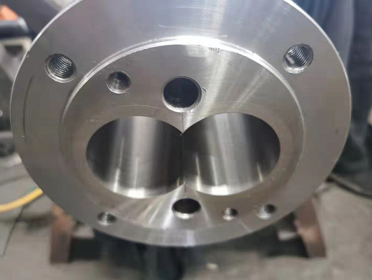 Baril jumeau conique d'extrudeuse de la nitrure X800 pour traiter l'ABS de PLA de HDPE de LDPE de PE de PVC pp