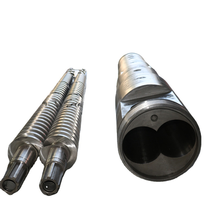 92/188 vis et baril coniques jumeaux pour l'extrusion de PVC
