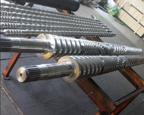 Vis CMT80/174 et baril bimétalliques jumeaux coniques pour la machine en plastique d'extrudeuse