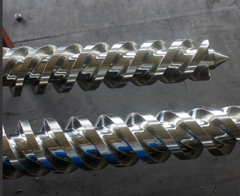Vis CMT80/174 et baril bimétalliques jumeaux coniques pour la machine en plastique d'extrudeuse
