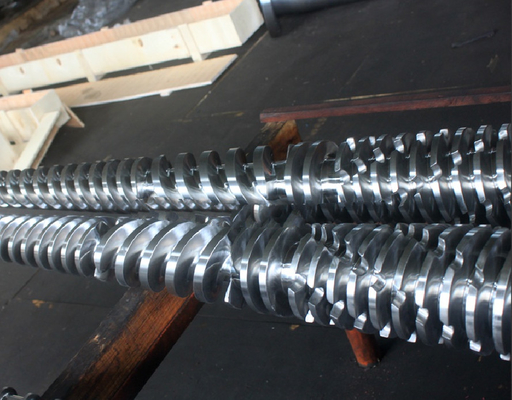 Vis CMT80/174 et baril bimétalliques jumeaux coniques pour la machine en plastique d'extrudeuse