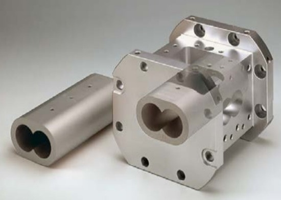 Baril de boudineuse à vis du jumeau ZSE87 de matériel bimétallique de la puissance WR14 de HIP