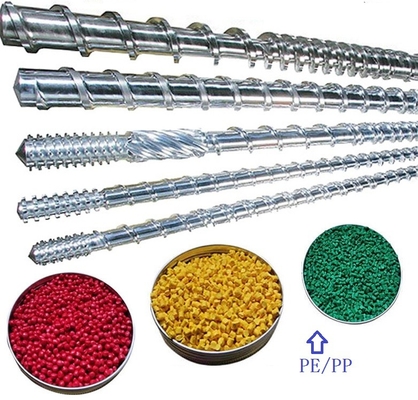 Baril bimétallique de vis pour LDPE/HDPE/machine de soufflage corps creux de pp/PE/PVC